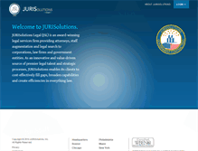 Tablet Screenshot of jurisolutions.com